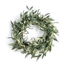 Olive Wreath 16'' Green Traditional Plastic