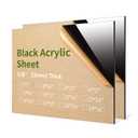 2 Pieces 8" x 10" Cast Plexiglass Sheet -1/8" Thick Clear Acrylic Sheet Clear Plastic Sheet, for Sign,Craft, Photo Frame, DIY Display Projects