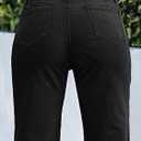 Flamingals Women's Wide Leg Pants for Women Mid Waist Dress Flare Straight Leg Corduroy Pants Work 31" Inseam Trouser