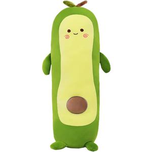 MMTTAO Long Avocado Stuffed Animal 22 Inch Plushies Squishy Snuggle Plush Toy Soft Kawaii Food Shaped Plushie Fruit Series Hugging Pillow Cushion Gift for Kids Boys Girls Home Bedroom Decor, 22Inches