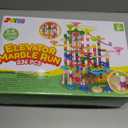 JOYIN 236Pcs Glowing Marble Run with Motorized Elevator- Construction Building Blocks Toys with 30 Glow in The Dark Plastic Marbles, STEM Toy for Boys and Girls, Birthday Gift, Easter Basket Stuffers