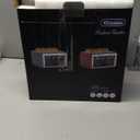 4 Slice Toaster Touch Screen, Stainless Steel Toasters Digital Timer, Dual Control Panel Toasters, 8 Shade Settings 6 Bread Types for Bagel, Cancel, Defrost 1650W Black