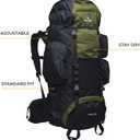 Teton 65L Explorer Internal Frame Backpack for Hiking, Camping, Backpacking, Rain Cover Included, Huckleberry