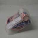 243Pcs 4th of july Decorations - Serve 30 - American Flag Patriotic Party Supplies Set Tablecloth Napkins Plates Cups Red White Blue Spoons Knife Forks Banner Straws Independence Day Party Tableware