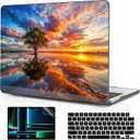 Compatible with M4 MacBook Air 15 inch A3241 Case 2025 Fits 2024 2023 Release A3114 M3 A2941 M2 with Retina Display, Printed Plastic Hard Case for MacBook Air 15.3", Tree Landscape