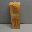 Riveira Premium Brown Bamboo Wooden Spoons for Cooking Set of 9  Premium Brown Bamboo Wooden Cooking Utensils, Wooden Spatula, Wooden Spoon - Premium Quality Wooden Utensil Set for Non-Toxic Cooking