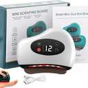 Thermaedge Plantar Fasciitis, ThermaEdge Foot Scraper, 12 Massage Levels and 12 Heat Levels, Red Light Heated Gua Sha Device for Plantar Fasciitis, 4-in-1 Vibration Device for Muscle Care(White)