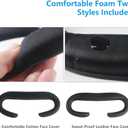 2 Pack Face Pad for Oculus Quest 2, Facial Interface & Face Cover Pad, Anti-fogging Sweatproof Face Cushion for VR Meta Quest 2 Accessories Replacement