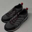 Columbia Mens Strata Trail Low Waterproof 12, Ti Grey Steel, Mountain Red
