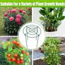 4 Pack Peony Cages and Supports, 11.5" Dx16 H Plant Supports for Outdoor Plants, Heavy Duty Metal Peony Support Cage Flower Support Rings, Plant Support Ring for Rose Tomato Hydrangea Strawberry