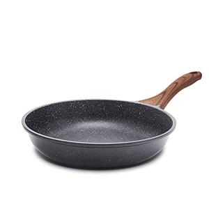 SENSARTE Nonstick Frying Pan Skillet, Swiss Granite Coating Omelette Pan, Healthy Stone Cookware Chef's Pan, PFOA Free (9.5 Inch)