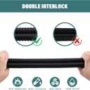 Shower Hose 59-Inch Extra Long Shower Hose-Replacement-PVC Encapsulated Stainless Steel Core,Rust-Resistant &No Teflon Tape Needed,Flexible&Kink-Resistant for Handheld Shower Heads Pets,RV Black