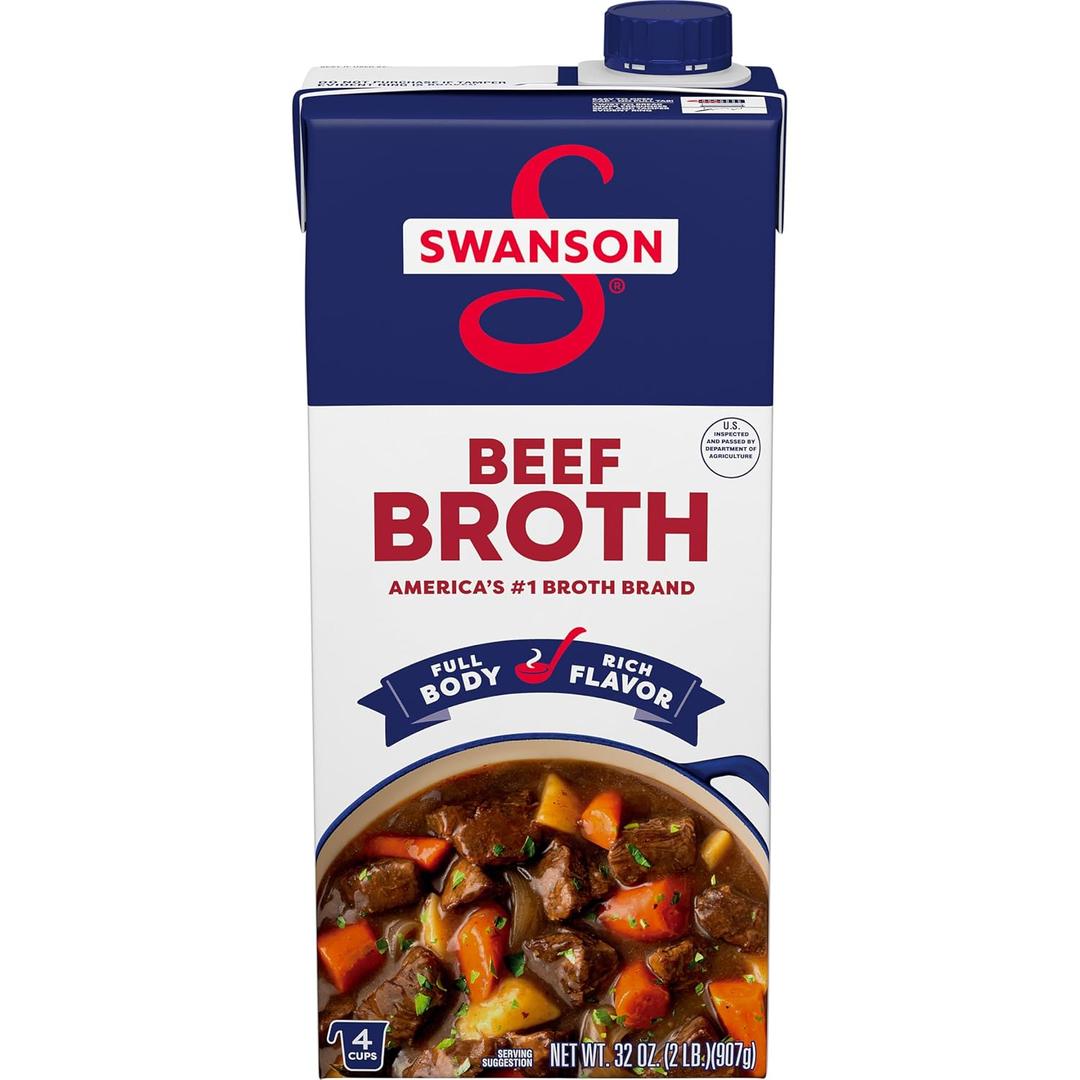 Swanson Beef Broth, 32 oz Carton (EXP 06/30/26)