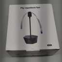 Fly Fans for Tables, Fly Repellent Fan Outdoor Indoor Keep Flies Away, Fly Repellent Fans for Tables with Holographic Blades for Picnic, Party, Restaurant, Kitchen, and BBQ, 4 Pack Silver