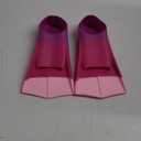 Kids Swim Fins,Short Comfortable Flippers for Lap Swimming and Training for Child,Girls,Boys,Beginners (S(US Kids 1-3), C-Purple/Rosepink/Pink)