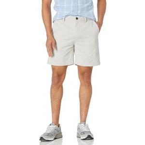 Amazon Essentials Men's Slim-Fit 7" Chino Shorts, Grey, 31