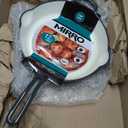 Mirro MIR-19056 6" Mini Cast Iron White Enamel Coated Interior Skillet, Grey,