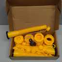 Gas Can Spout Replacement, 5-Kit Gas Can Nozzles Old Style Easy to Install, No-Spill Nozzle Replacement, Upgraded Spouts with Vent Cap, Fit for Most 1/2/5/10 Gallon Cans