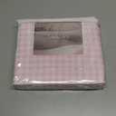 Andency Gingham Duvet Cover Twin Size, Pink Blush Checkered Plaid Bedding Set with Zipper Closure & Corner Ties, 2 Pieces Soft Prewashed Polyester Comforter Cover for Dorm Kids (Twin(66*90 in))