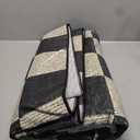 Washable Rug 5x7 Checkered Rug, Black and White Area Rug, Boho Large Rugs for Living Room, Low Pile Lightweight Indoor Carpet with Non-Slip Backing for Bedroom Classroom Playroom Kids