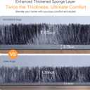 KICHOWUA Thick Area Rug Dark Grey Fluffy 4x6 for Bedroom Living Room Washable Plush Rug for Kids Baby Nursery Soft Shag Non Slip Comfy Shaggy Rugs for Dorm Fuzzy Floor Carpet, Tie-Dye Gray