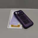 BERFY for iPhone 17 Pro Case, Compatible with MagSafe, Built-in Privacy Screen Protector, Camera Protection, Shockproof Full Body Phone Case 6.3", Translucent Deep Purple