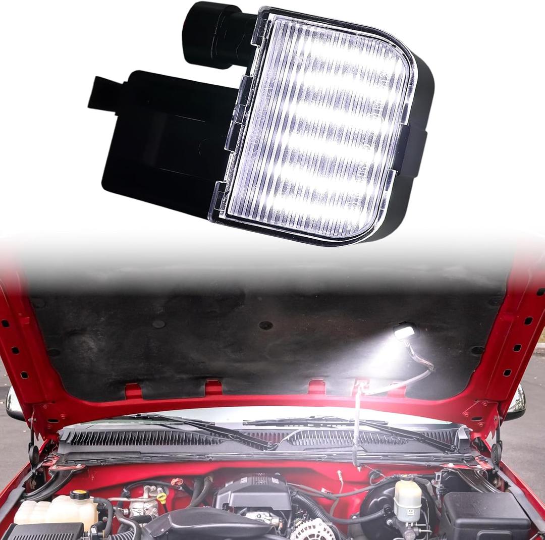 LED Under Hood Light Assembly for Chevy Silverado Express Tahoe GMC Sierra Savana Yukon,for Cadillac Escalade 18-SMD 6000K White Under Hood Lamp Kit