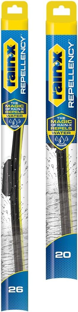 Rain-X 810352 Repellency Water Repellent Wiper Blades, 26" & 20" (2 Pack)