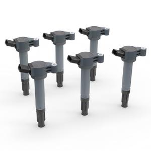 Ignition Coil Set of 6 - Replaces 90919-A2007 - Compatible with Toyota, Lexus & Scion Vehicles - 2.7L, 3.5L V6 - Ignition Coil Pack Fits, Camry V6, Avalon, Sienna, Rav4 and more (90919-A2007 Set of 6)