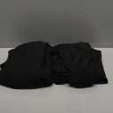 MakeMeChic Women's Maternity 2 Piece Outfits Lounge Set Ribbed Knit Long Sleeve Hoodie and Pants Pregnancy Set (Large, Black)