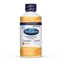 Pedialyte with Immune Support Electrolyte Solution, Hydration Drink with Zinc, Selenium, and Magnesium, Peach Mango, 1 Liter, Pack of 4  (BBD 1 JUL 2026)