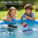 fromeasy 2-Pack Mini RC Boats with Floating Ball 2.4GHz Remote Control Boats for Pools & Lakes, 2 Speeds, Auto Flip, Waterproof, Low Battery Alert, for Kids & Adults