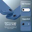 Magnetic for iPhone Air Case, Compatible with MagSafe, [Full Camera Protection][Screen Protector] Silicone Shockproof Protective Phone Case for iPhone 17 Air 6.5", Lake Blue