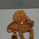 Zhanmai 5 Pcs Carnival Animal Costume Kid Bear Puppy Dog Pup Kangaroo with Tutu Ear Headband Bowtie Tail Paws for Boys Girls (Dark Brown)