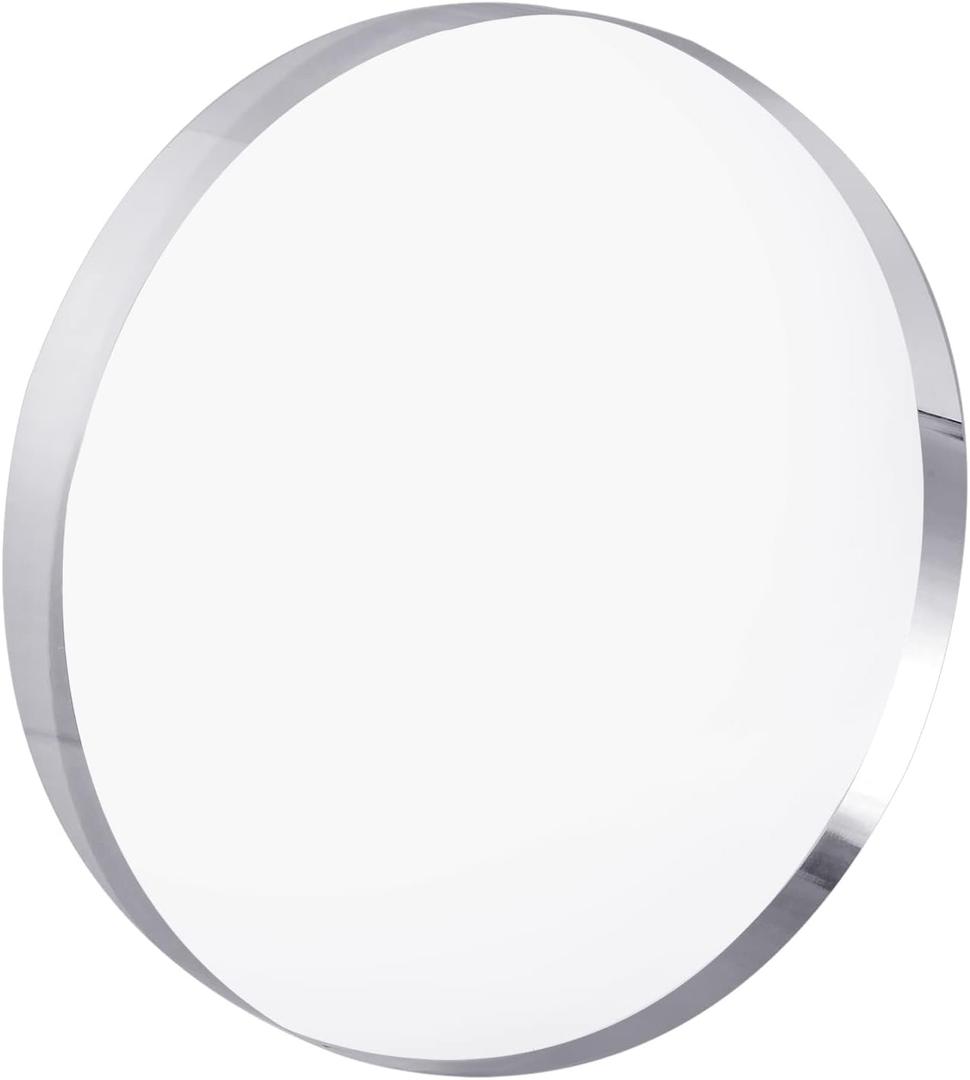 CiaoHER 1in Thickness 8in Diameter Acrylic Disc Display Block Clear Polished Round Pedestal Stand Riser 8" x 8" x 1", 1 Pack