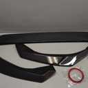 Front Lip Compatible with Honda Civic Sedan & Hatchback 2025 2026, Front Bumper Air Dam Chin Splitter Body Kit (Carbon Fiber Pattern)