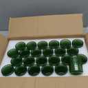 24 Pcs Votive Candle Holders, Glass Holders Bulk for Table Centerpiece, Tea Lights Candle Holders for Wedding Shower, Party and Home Decor Green