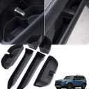 6PCS Door Side Organizer Storage Tray for Toyota Land Cruiser Prado 250 J250 LC250 2026 2025 2024 Interior Accessories, Front & Rear Door Storage Insert Tray for 2024-2026 Land Cruiser, Black