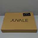 Juvale Bamboo Silverware Organizer for Drawer, Kitchen, 6 Slot Utensil Tray (Black, 17 x 11.75 x 1.75 In)