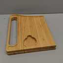 Walker Tray Table, Detachable Mobility Table Tray with Cup Holder for Walkers, Bamboo Mobility Table Fits Most Standard Folding Walkers, Portable Walker Accessories for Seniors, Easy Assembly