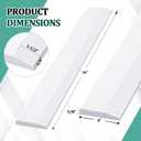 White Marble Threshold 4x36x5/8 Inch Marble Window Sill Shower Curb Top Tile Door Transition Bathroom Vanity Backsplash for Shower Pan System Jambs Fireplaces(Beveled Edge)