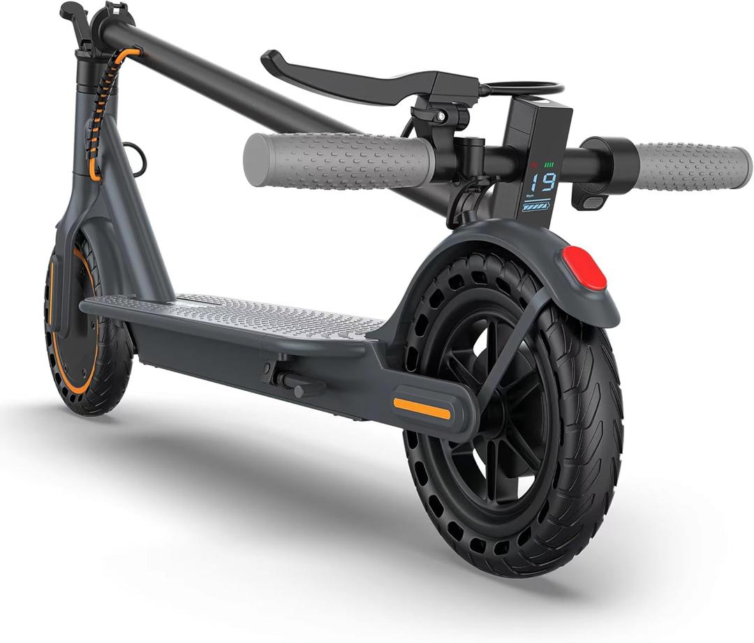 VOLPAM Electric Scooter, 350W/500W Powerful Motor, 8.5"/10" Solid Tires, 19/22Mph, 28/21/16 Miles Range, Dual Braking