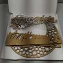 Rmeosye Ramadan Mubarak Wall Decor Set, Moon and Star Islamic Wooden Wall Art Sign for Ramadan Eid Decorations, Muslim Home Decor for Living Room, Bedroom, or Prayer Space