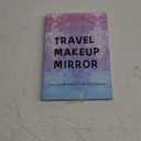 Travel Makeup Mirror with Lights, Portable Small Beauty LED Vanity Mirror with Lights, 1200mAh Battery, Dimmable Touch Screen, Tabletop Folding Compact Mirror,Women Gift (8"L x 6"W, White)