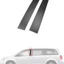 Front Driver & Passenger Side Windshield Outer B Pillar Trim Molding kit Compatible with Dodge Grand Caravan 2008-2020 Chrysler Town Country 2008-2016 Replaces 926-445 926-446 (Left & Right 2ps)