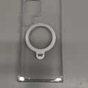 TORRAS 360 Spin Magnetic Stand for Samsung Galaxy S24 Ultra Case, Fit for Magsafe, Hard PC S24 Ultra Phone Case with Kickstand & Ring Holder, Transparent Clear