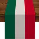 Nepnuser Italy Table Runner 108 Inches Long for Italian Themed Party Decoration Home Kitchen Dining Room Dinner Linen Table Decor