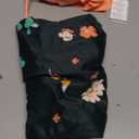 Summer Mae Maternity High Waist Swimsuit Two Piece Ruffle Bikini Bathing Suit Floral V-Neck Pregnancy Swimwear, Small