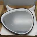 S'bagno 24 Inch LED-Bathroom-Mirror-with-Black-Frame, Lighted-Bathroom-Mirror-Brightness-Dimmable, Anti-Fog, 3 Lights Colors, Wall-Mounted-LED-Mirror-for-Bathroom with Smart Touch Button