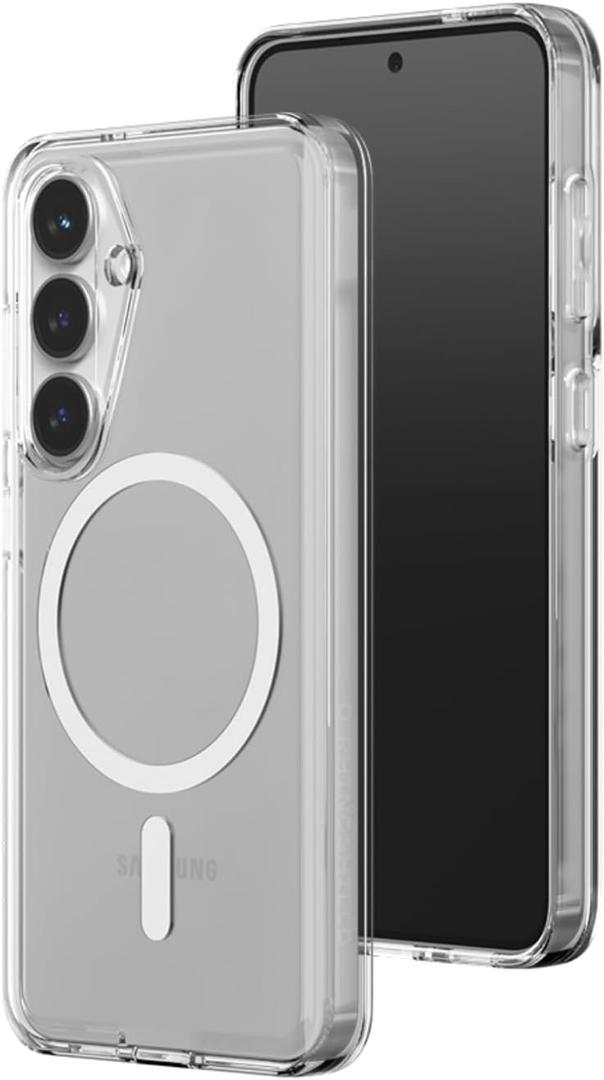 RhinoShield Clear Case Compatible with Magsafe for Galaxy S25 Plus | Magnetic, Advanced Yellowing Resistance, Crystal Clear, Protective Clear Phone Case